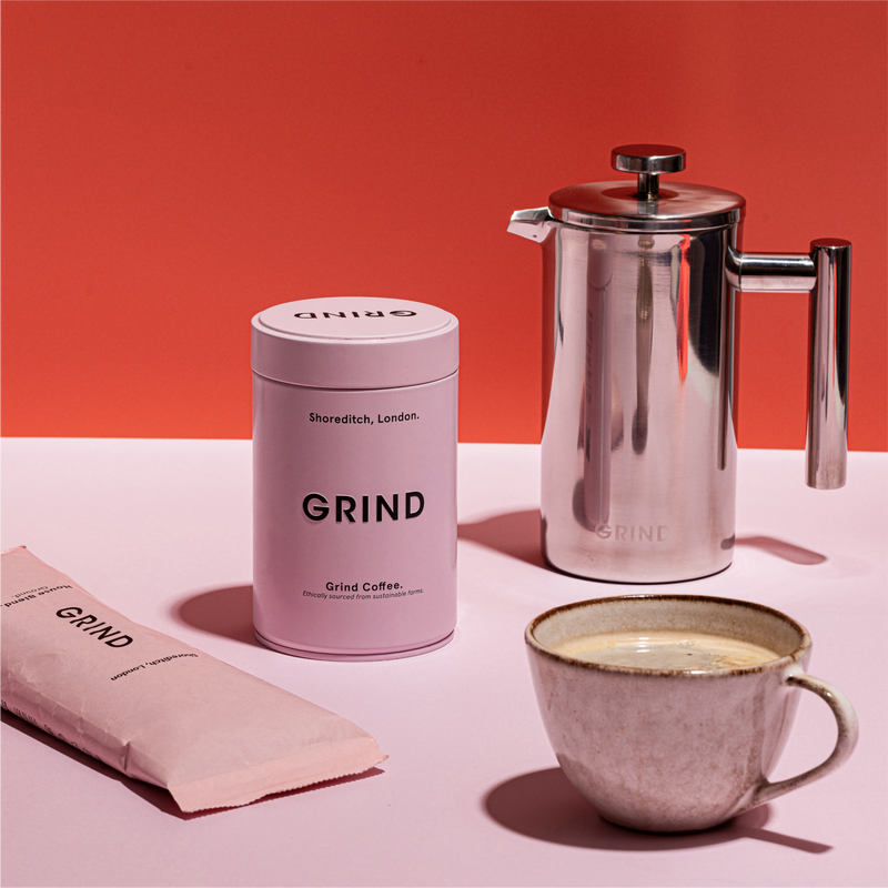 Pink Tin of Grind Coffee image