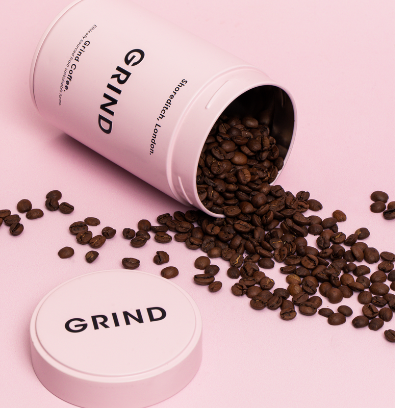Pink Tin of Grind Coffee image