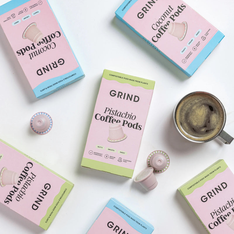 Grind x Peanuts Tin of Compostable Coffee Pods image
